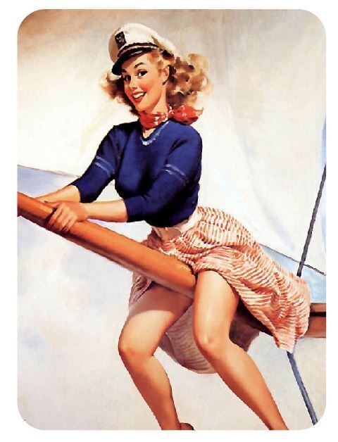 Pinup Girl Sticker Decal