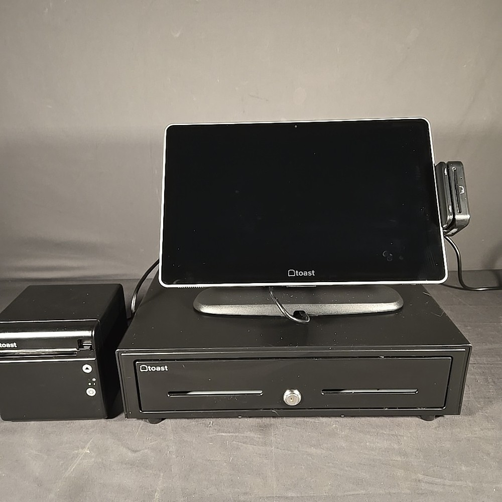 Toast Flex TT200 POS System Touch Screen w/ Printer, card reader & Cables