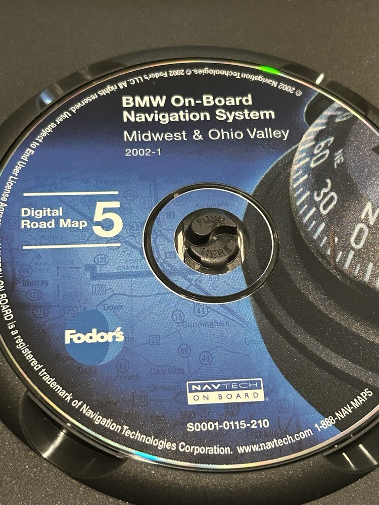 BMW NAV CD Map 5 Midwest & Ohio Valley 2001-01