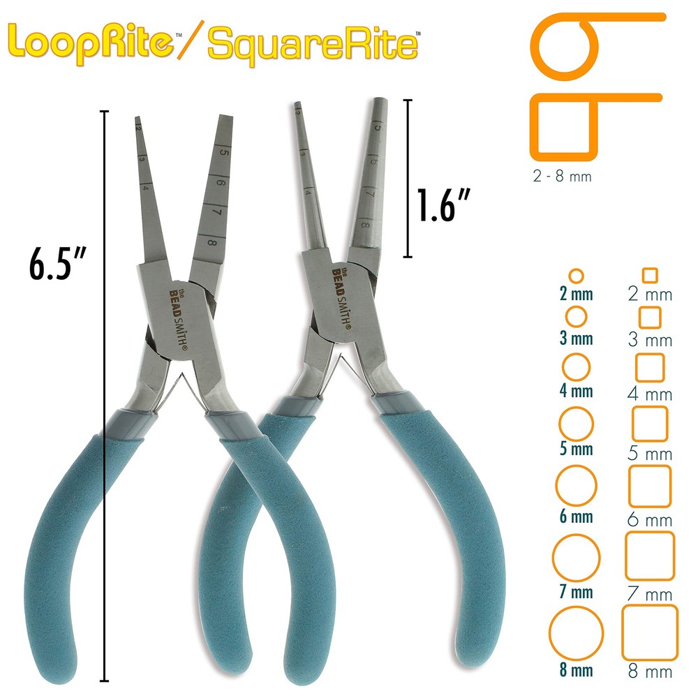 Loop Rite and Square Rite Combo Pack, Create Consistent 2-8mm Diameters for J...