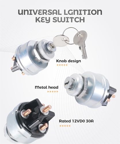4 Position Ignition Switch,Car Accessories Ignition Switch with 2