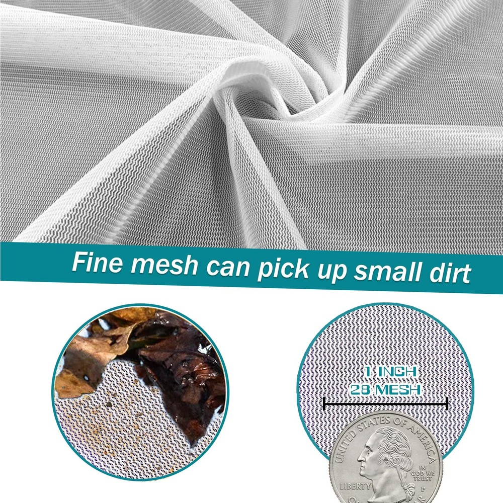 Pool Skimmer Net Leaf Rake Deep Fine Nylon Mesh Bag No Pole
