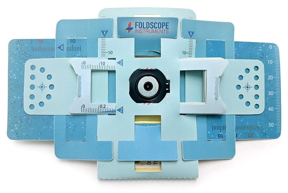 Foldscope Kit, Personal paper microscope kit, Diy Foldable microscope (set of 1)
