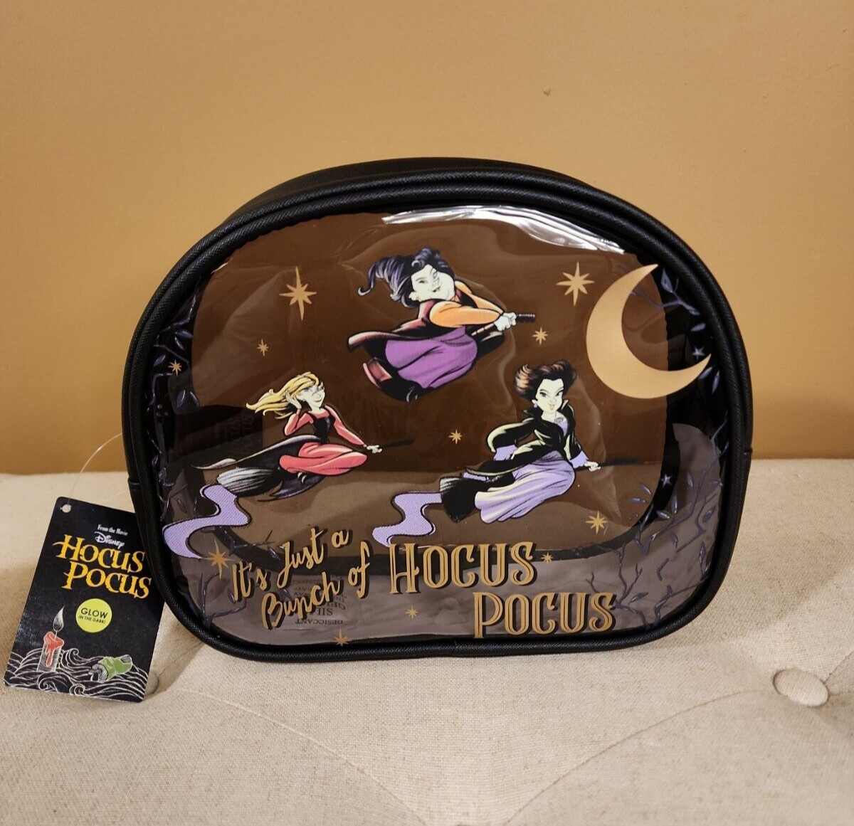 Disney Hocus Pocus Sanderson Sisters Cosmetic Bag 3 Piece Set Makeup Pouch NEW