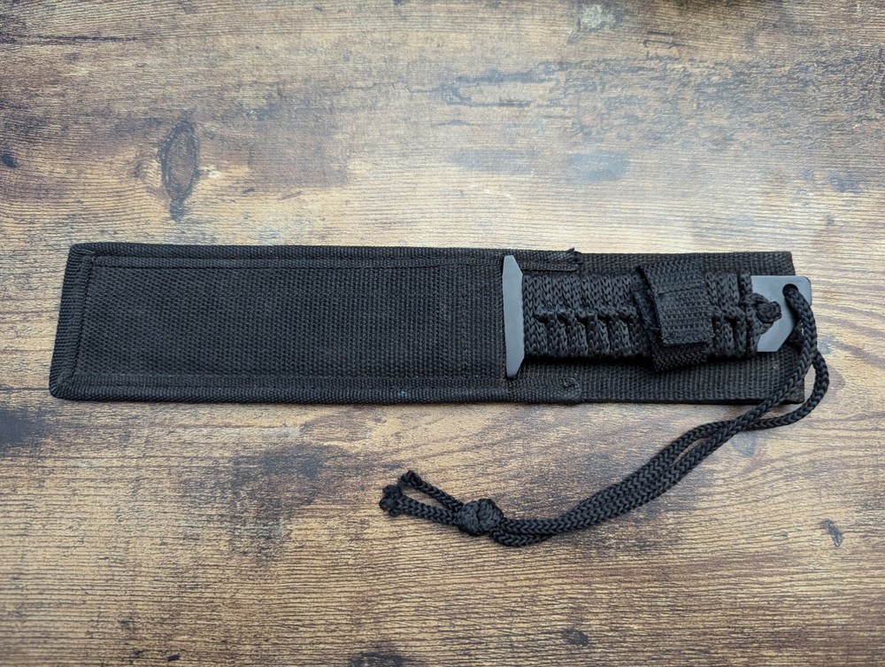 FIXED HONED BLADE SURVIVAL KNIFE WITH SHEATH