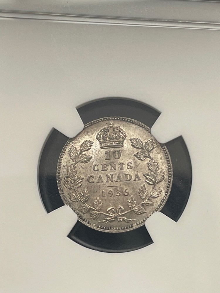 1936 Canada 10 cent MS 64 NGC Certified