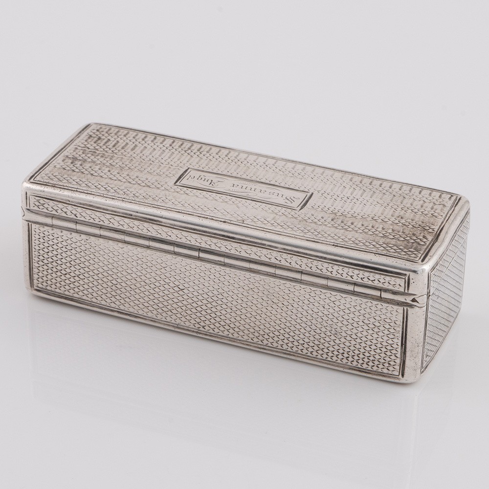 Edward Smith Silver Snuff Box Birmingham 1836