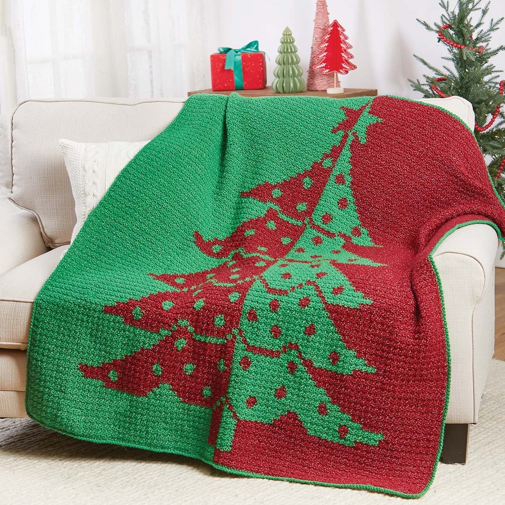 Herrschners® Hearthside Tree Throw Crochet Kit