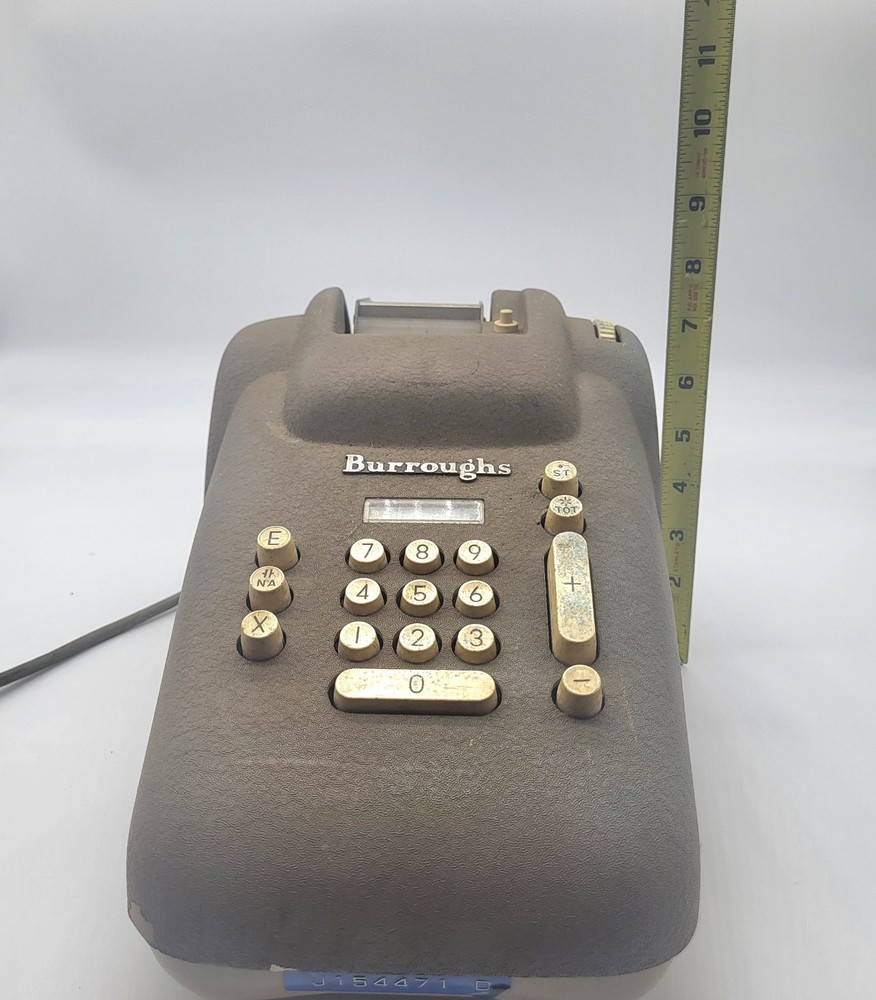 Vintage Burroughs Adding Machine Calculator J-Series 289 1950s Adding Machine