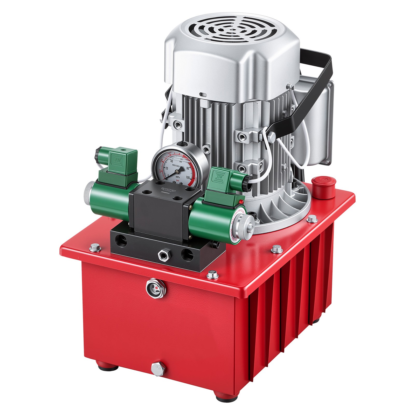 Uimoso Electric Hydraulic Pump 750W 10000 PSI Dual Acting Solenoid Valve Pedal