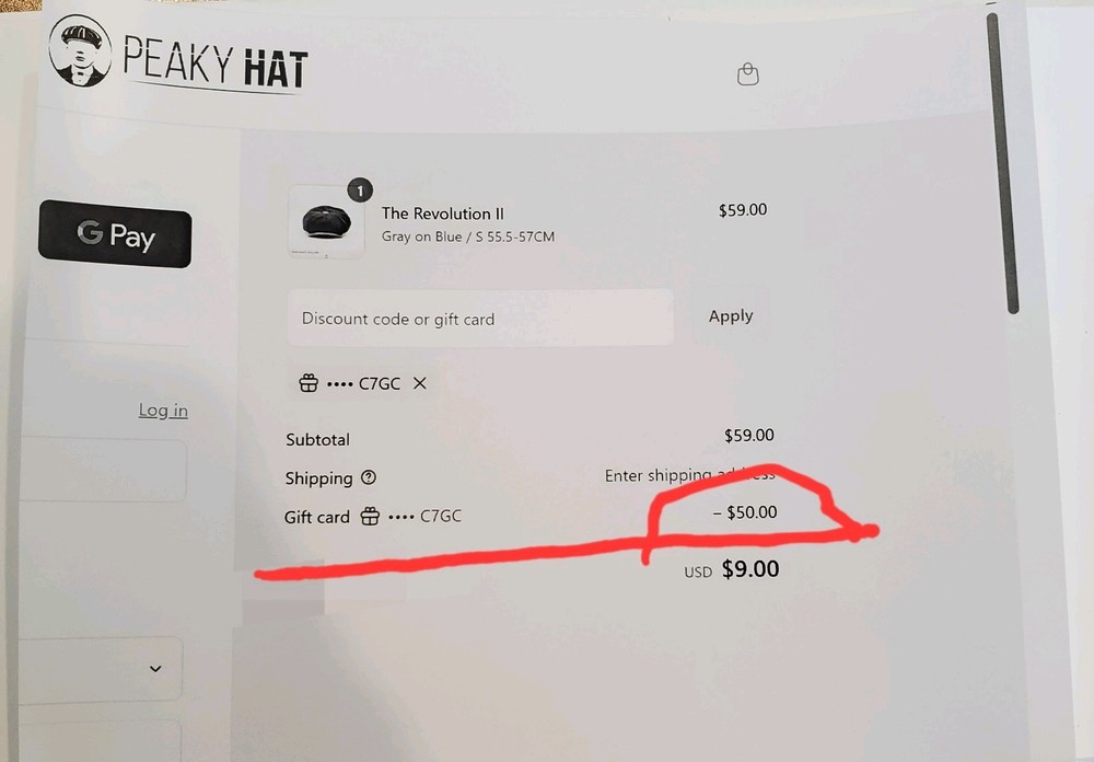The Peaky Hat - $50 Gift Card