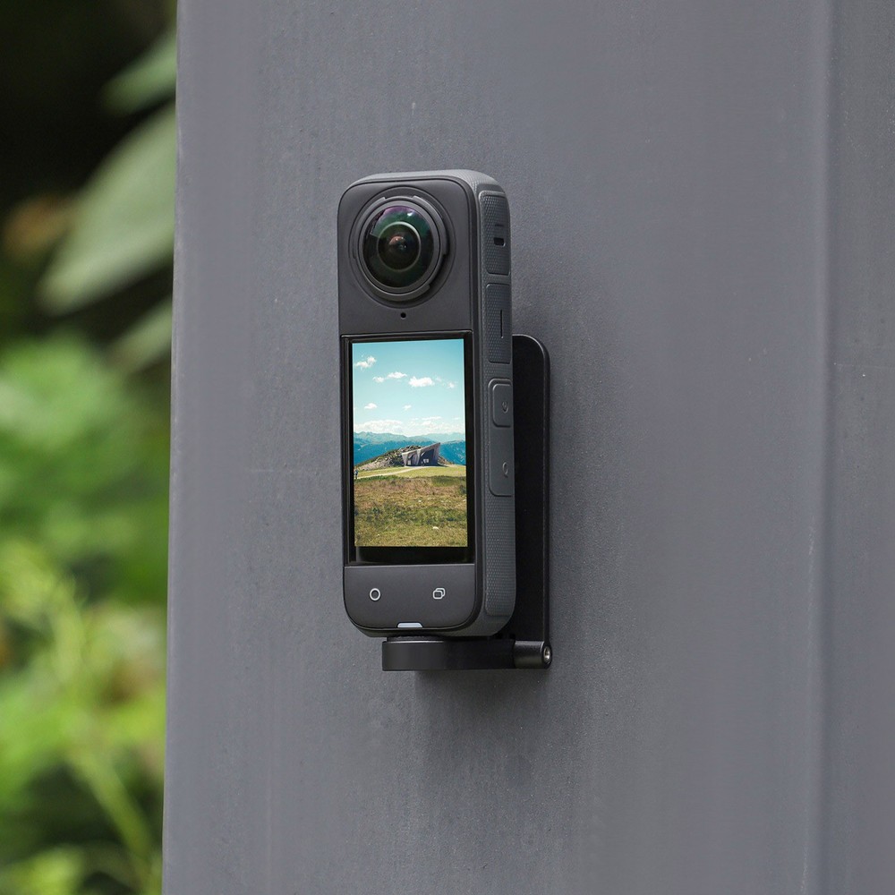 Black Angle Adjustable Magnetic Mount Base Bracket For Insta360 X4 Camera