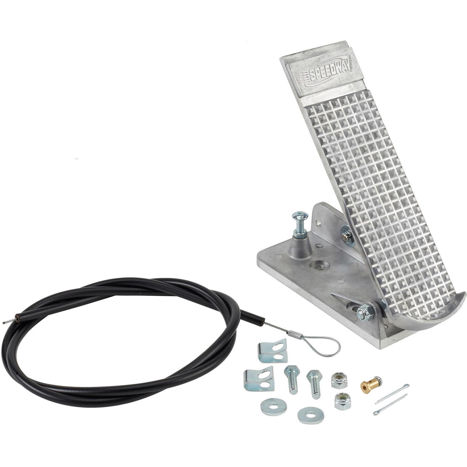 Cast Aluminum Accelerator Throttle Pedal Assembly Includes Heavy Duty Cable