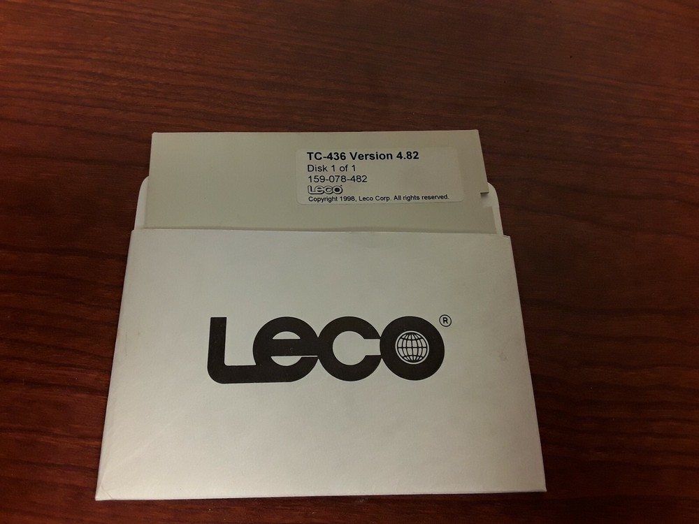 LECO TC-436 Version 4.82 Disk, 159-078-482