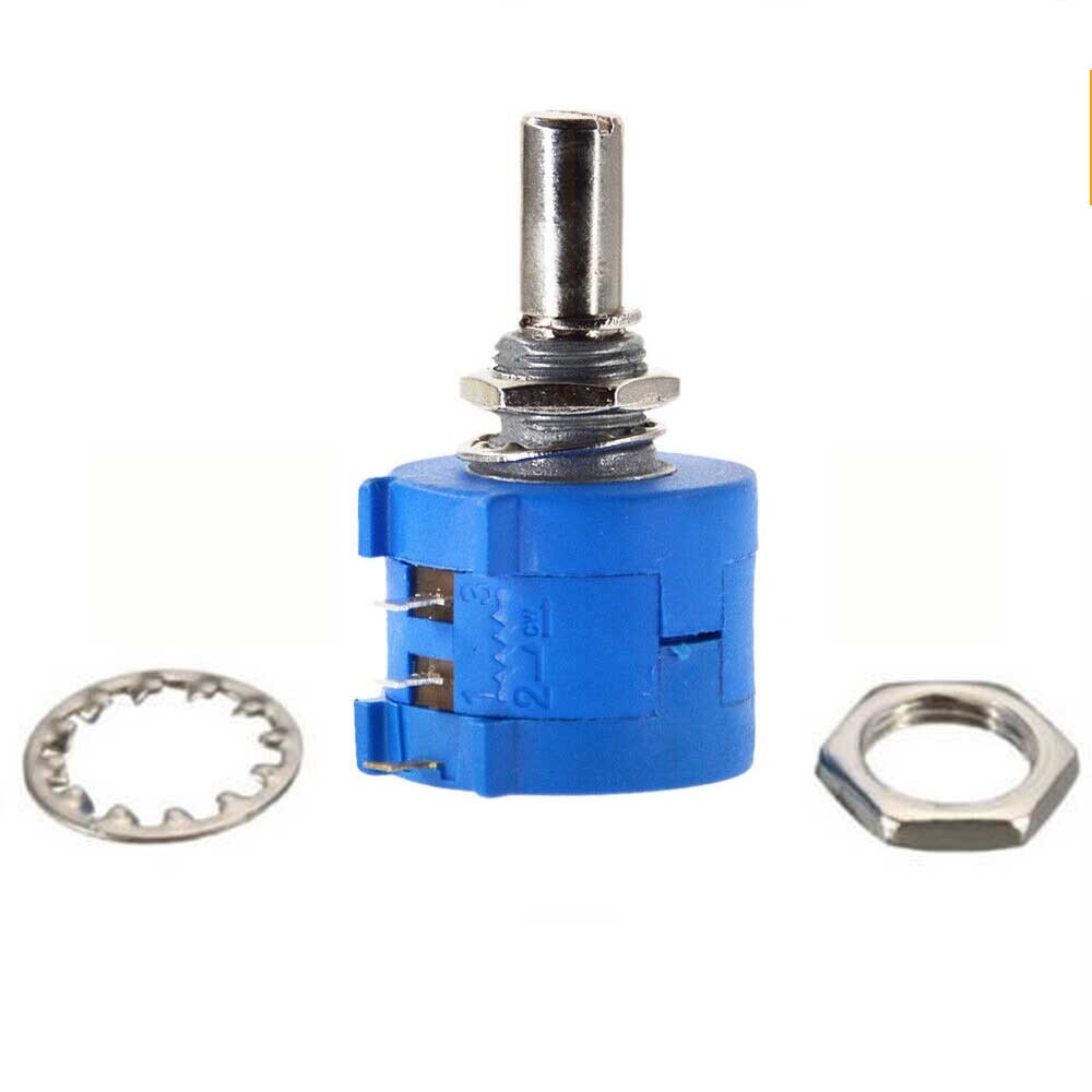2/4/6Pcs Rotary Potentiometer Variable Dial Resistor Precision Multiturn 10-Turn