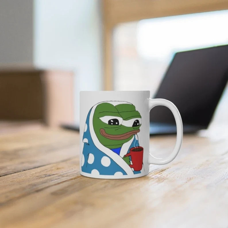 Peepo Frog Mug Twitch Meme Coffee Cup Gift