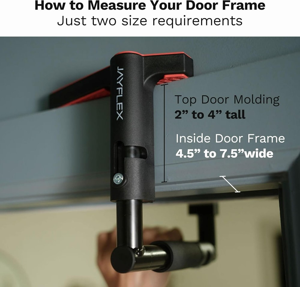 Jayflex CrossGrips Compact Pull Up Bar - Pull Up Bar Door Frame for Work from...
