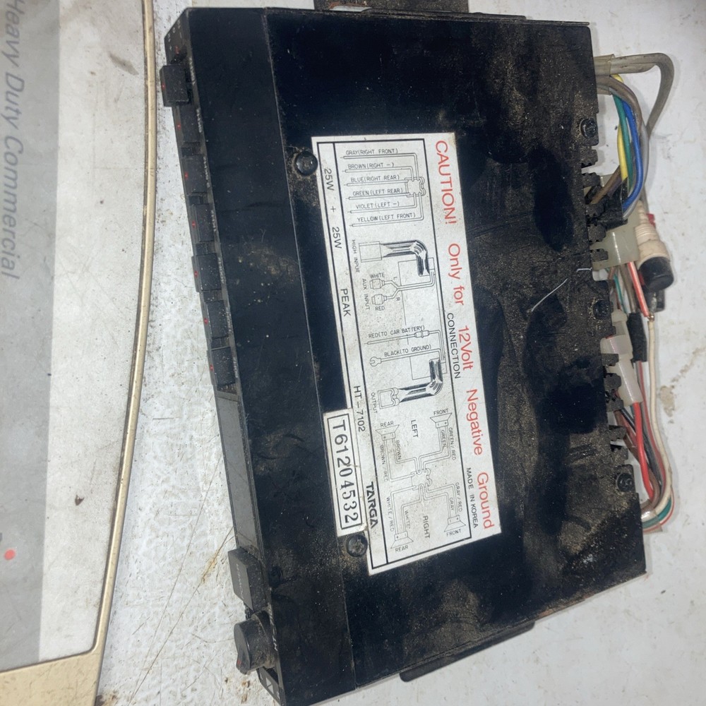 Targa Ht-7102 Car Equalize old school powered equalizer box BB