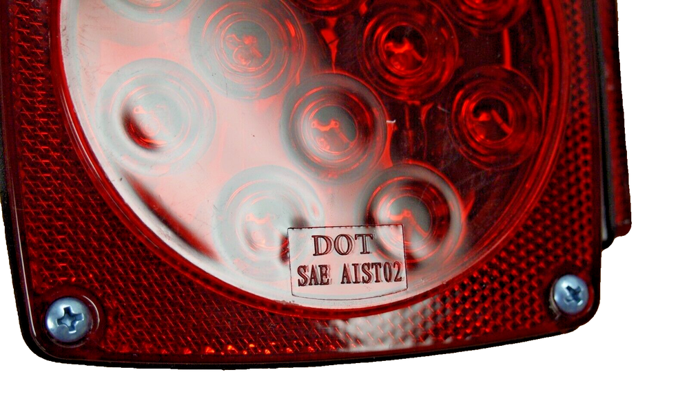 12V LED Trailer Light Kit Multi-Function Tail Lights Submersible DOT HTLL-007