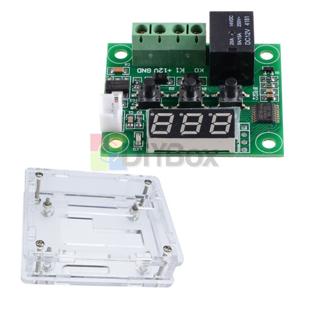 W1209 12V LED Digital Thermostat Temperature Control Switch Sensor Module+ Case