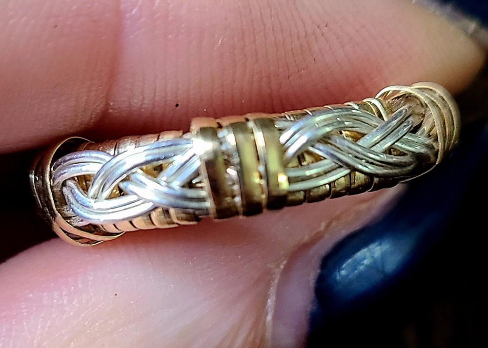 Wire Wrap Celtic Wedding Band Ring By C Paul Designs