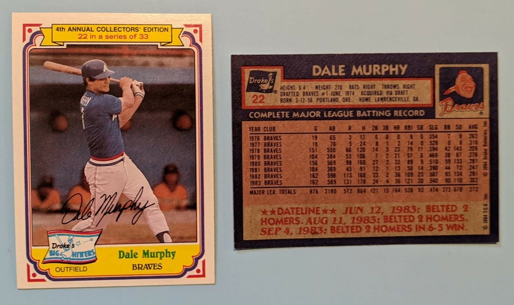 Dale Murphy - U Pick from 150 different oddball issues