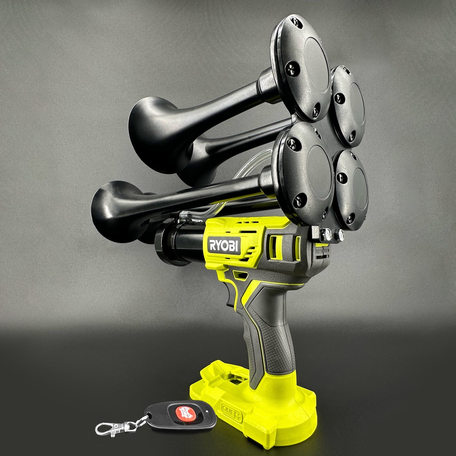 Ryobi Impact Drill Train Air Horn 18v with Remote Control - BossHorn