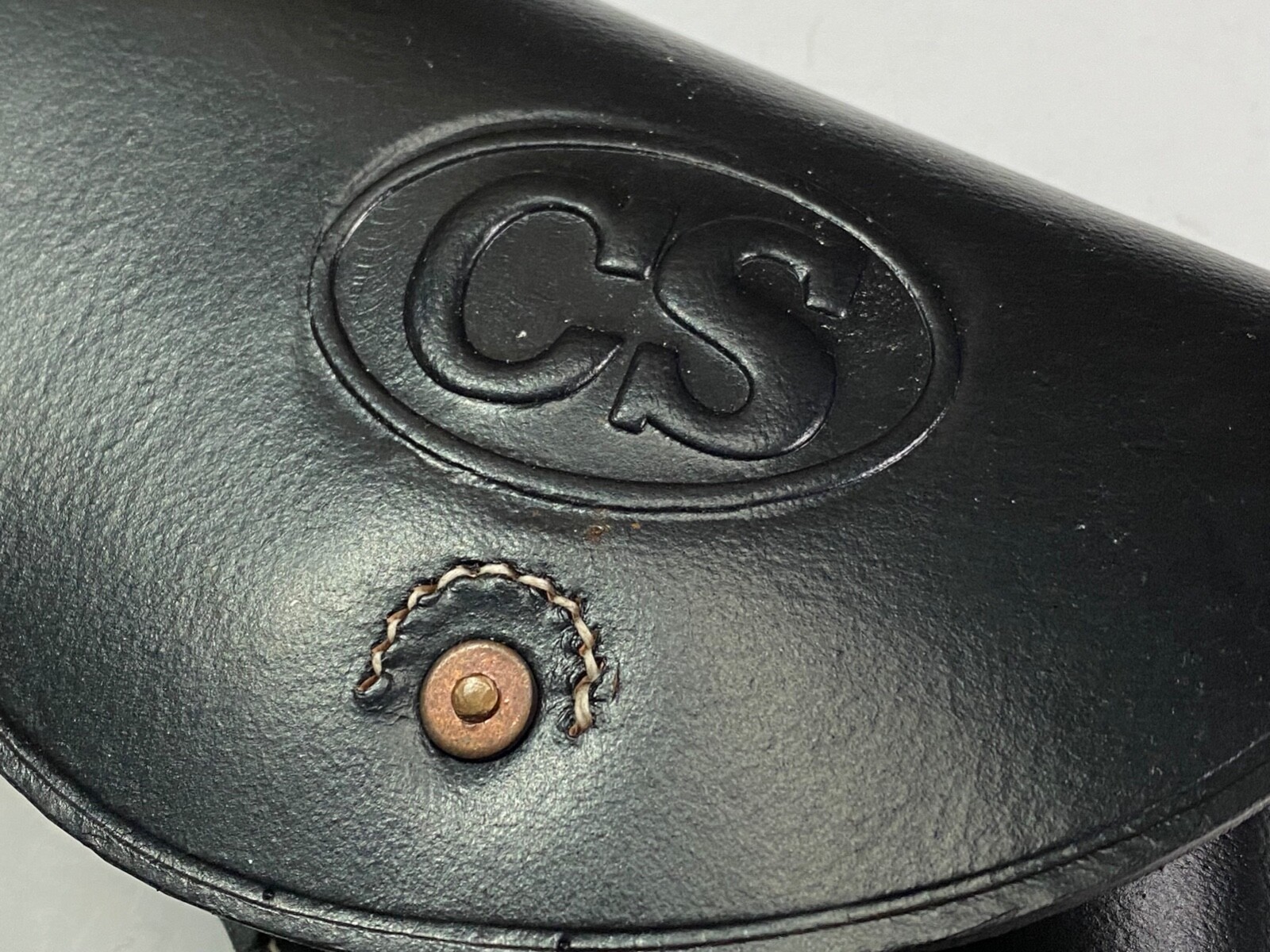 CIVIL WAR CS CONFEDERATE M1858 REVOLVER PISTOL LEATHER HOLSTER- "CS STAMPED"