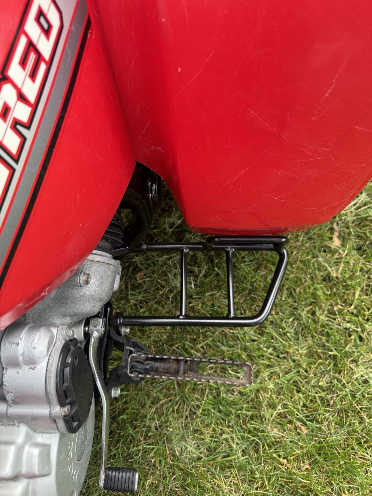 HONDA BIG RED 250 250ES HEEL GUARD FOOT REST 85-88 HONDA BIG RED