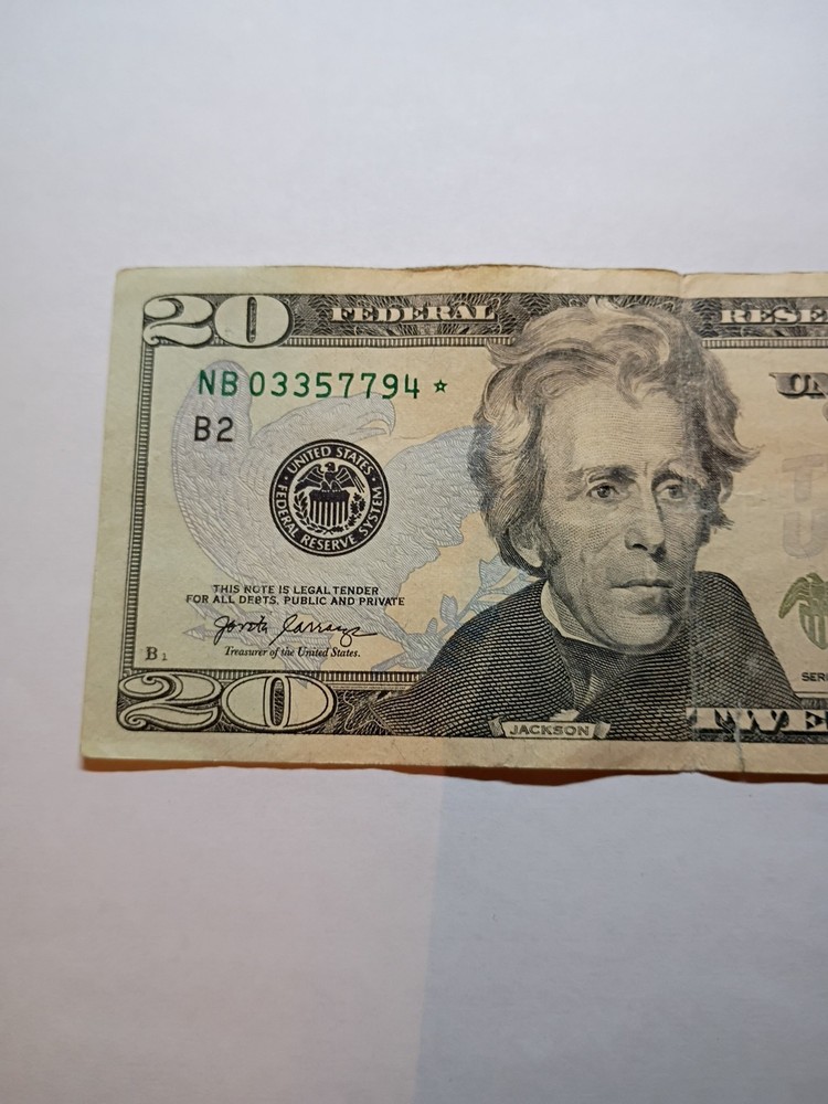 2017 $20 Star Note Nb03357794*