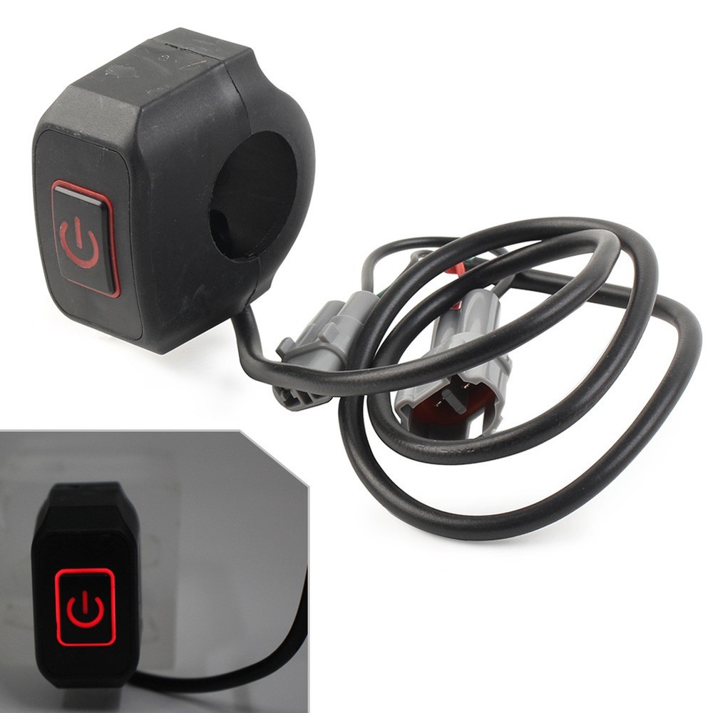 Plug-Play Headlight On/Off Switch Knob Switch Round Plug for Sur Ron