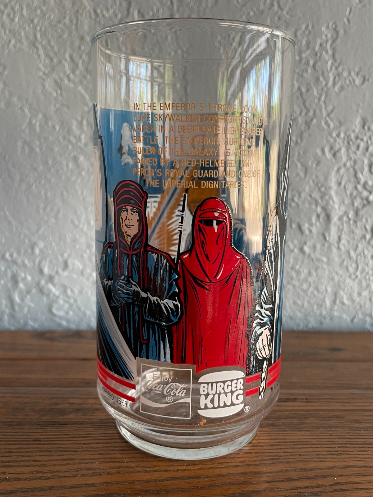 1983 Star Wars Return of the Jedi Burger King Drinking Glasses - Set of 4