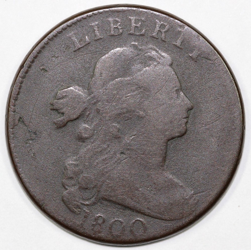 1800 1c S-208 Draped Bust Large Cent