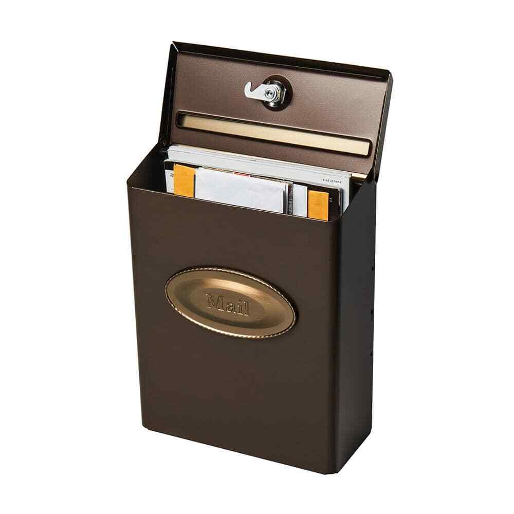 Architectural Mailboxes Designer Venetian Bronze with Brushed Brass, Medium