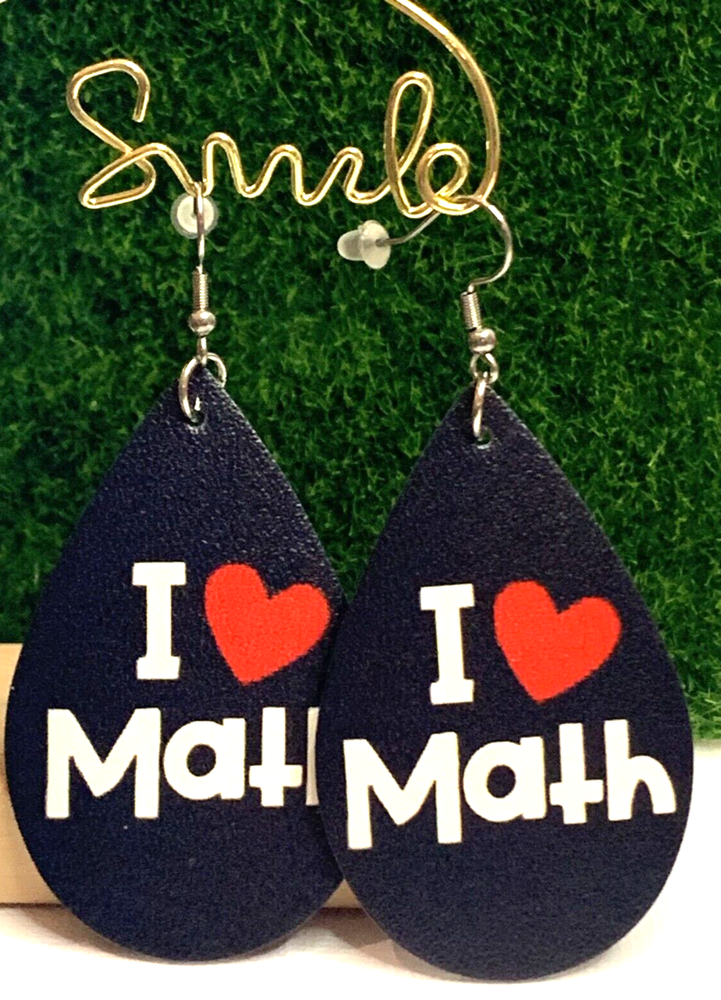 Math Earring, Teacher Earring, Back to School, Educator Earring, Gift Idea, Math