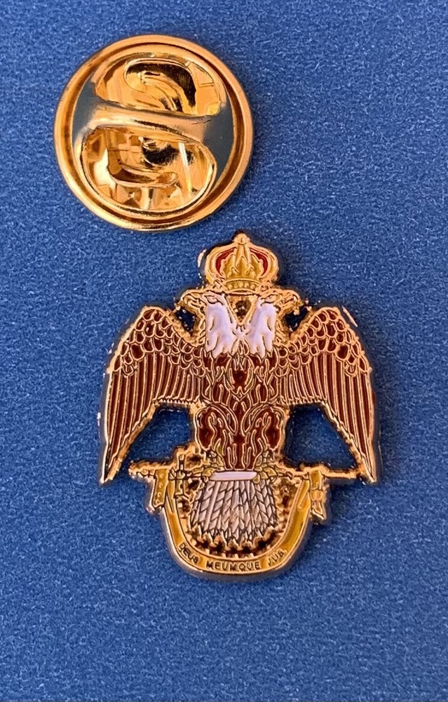 Masonic 33rd degree small lapel pin