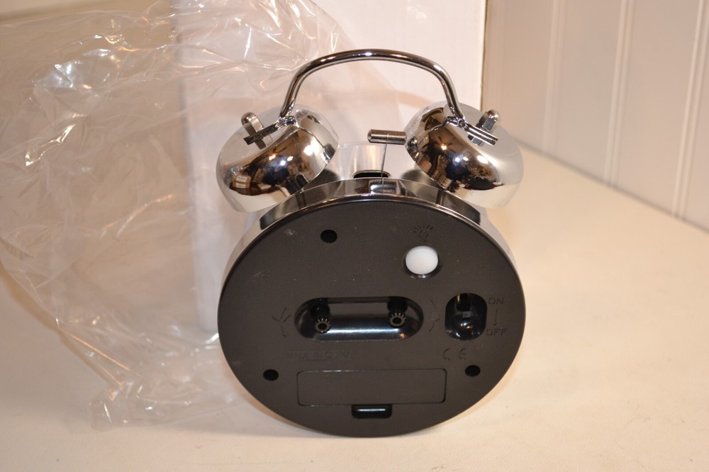Kannore Twin Bell Alarm Clock Battery Operated