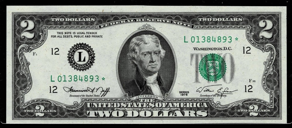 *STAR NOTE *1976 $2 FR Note~SAN FRANCISCO  *~CRISP  UNCIRCULATED
