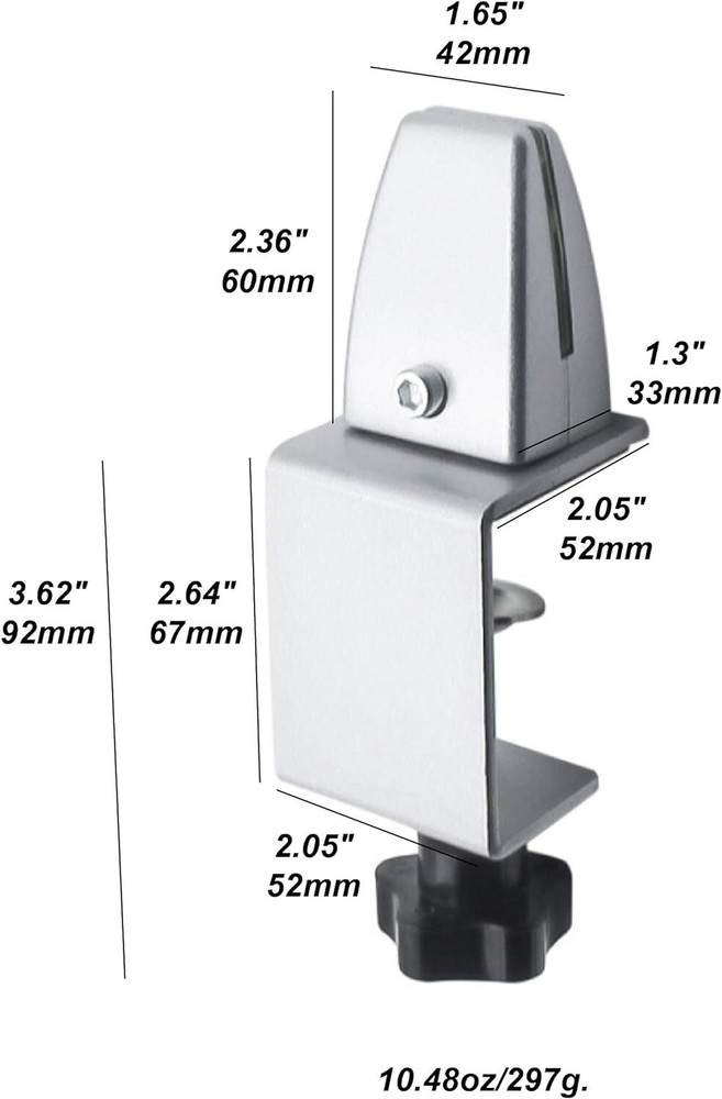 Heavy Duty C Shape 4 Pack Desk Support Clamp Adjustable Hardware Vise