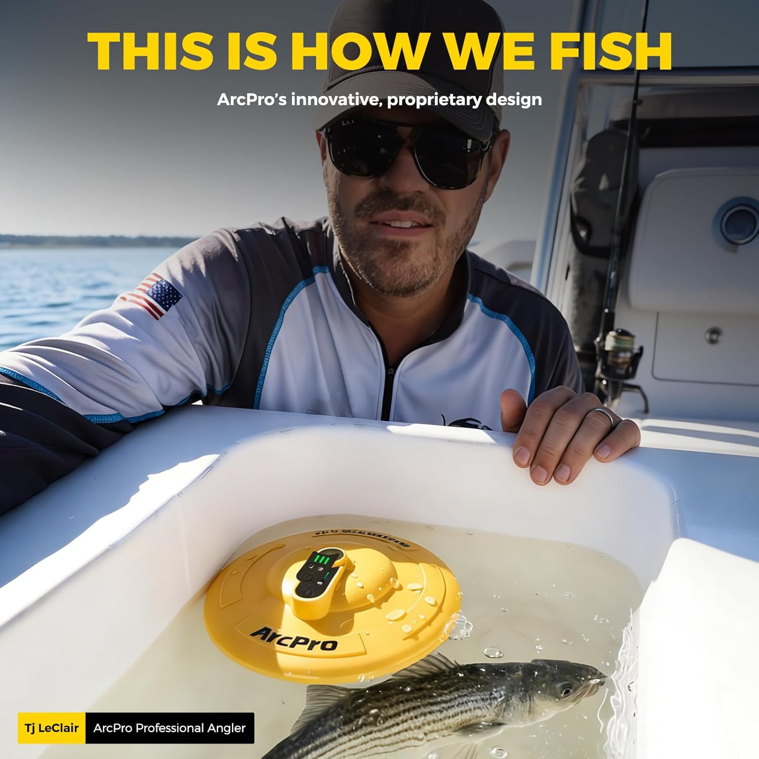 Floating & Rechargeable Bait Bucket Aerator, IPX7 Waterproof with Magnetic Charg