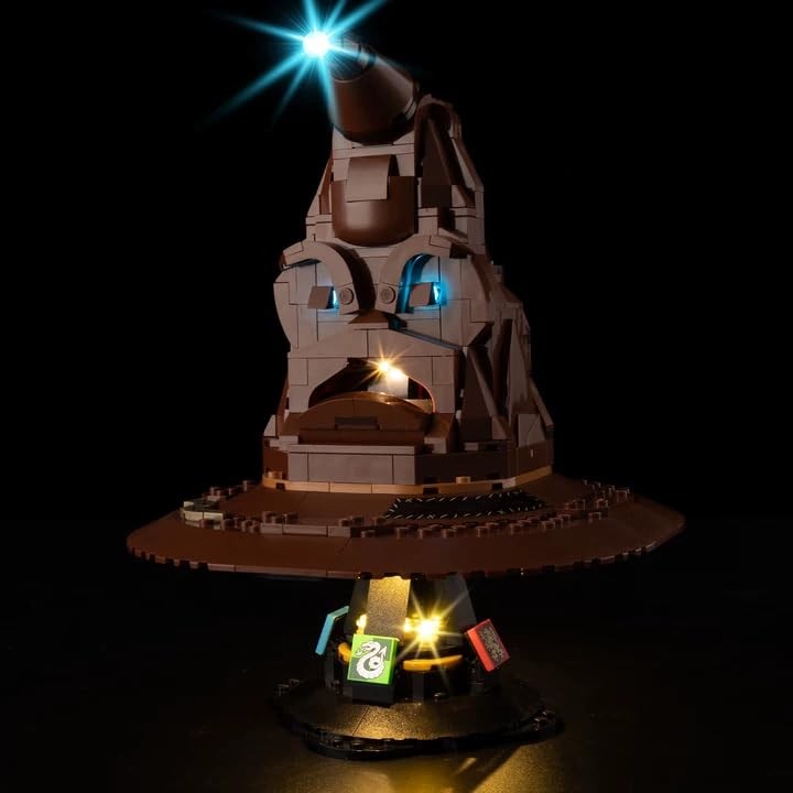 Lighting with Lego 76429 Sorting hat, Upgraded Talking Sorting Hat Model (No ...