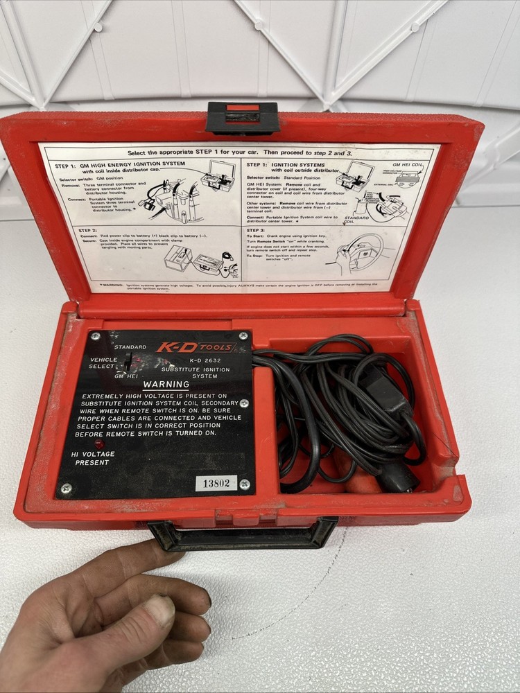 KD Tools 2632 Portable Ignition System Bypass for Breakdowns K-D W/Red Case READ