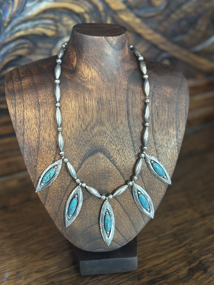 Sterling Turquoise Necklace