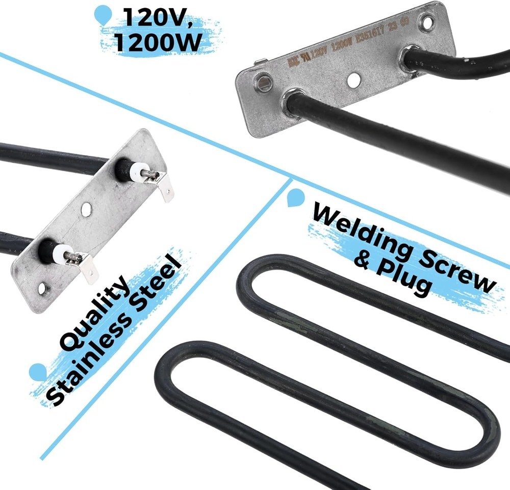 1200 Watts Smoker Heating Element Kit Replacement for Masterbuilt 40" Digital El