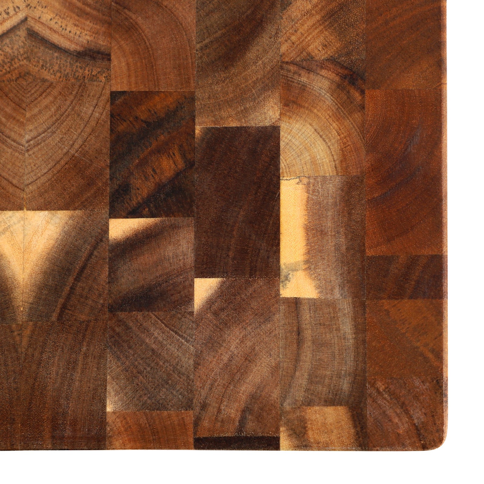 MegaChef 13.75" Acacia Wood Cutting Board Thick Square Durable Chopping Block