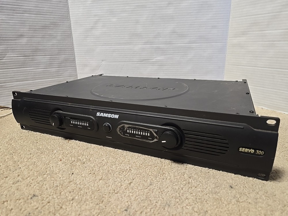 Samson Servo 300 2-Ch 150W/ch Rackmount Stereo Amplifier Tested