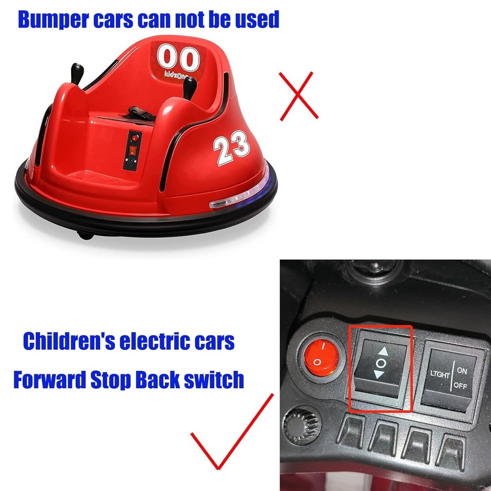 2 Pcs 6V 12volt 24V Compatible with Power Wheels Forward Stop Back Shift...