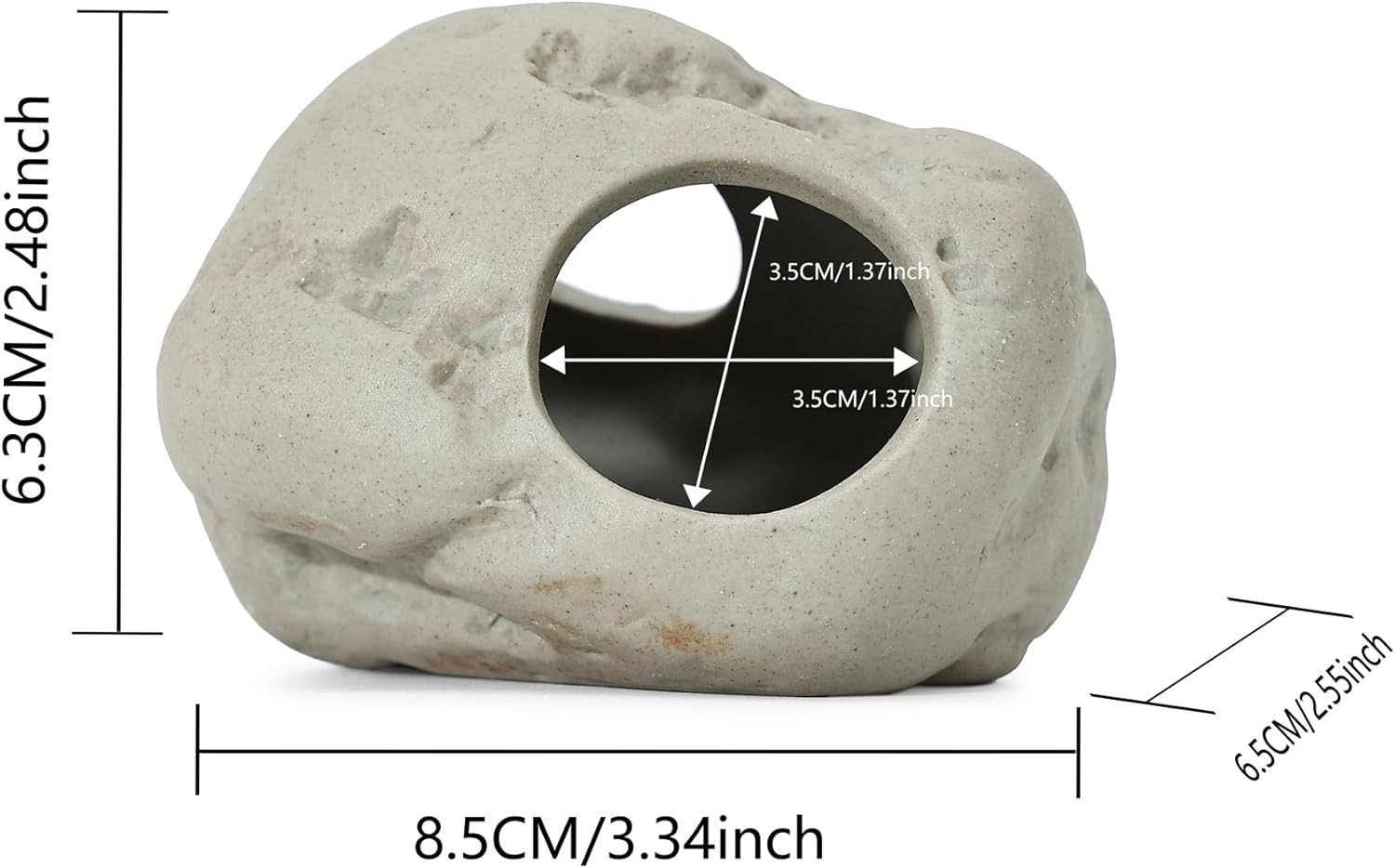 Aquarium Rock Cave Decor For Shrimp Cichlid Hiding Breeding (set 8)