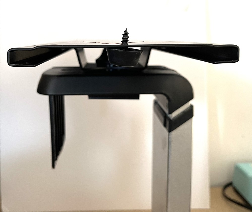 Humanscale CPU600 Adjustable Under-desk CPU Holder Black/Silver with mount Plate