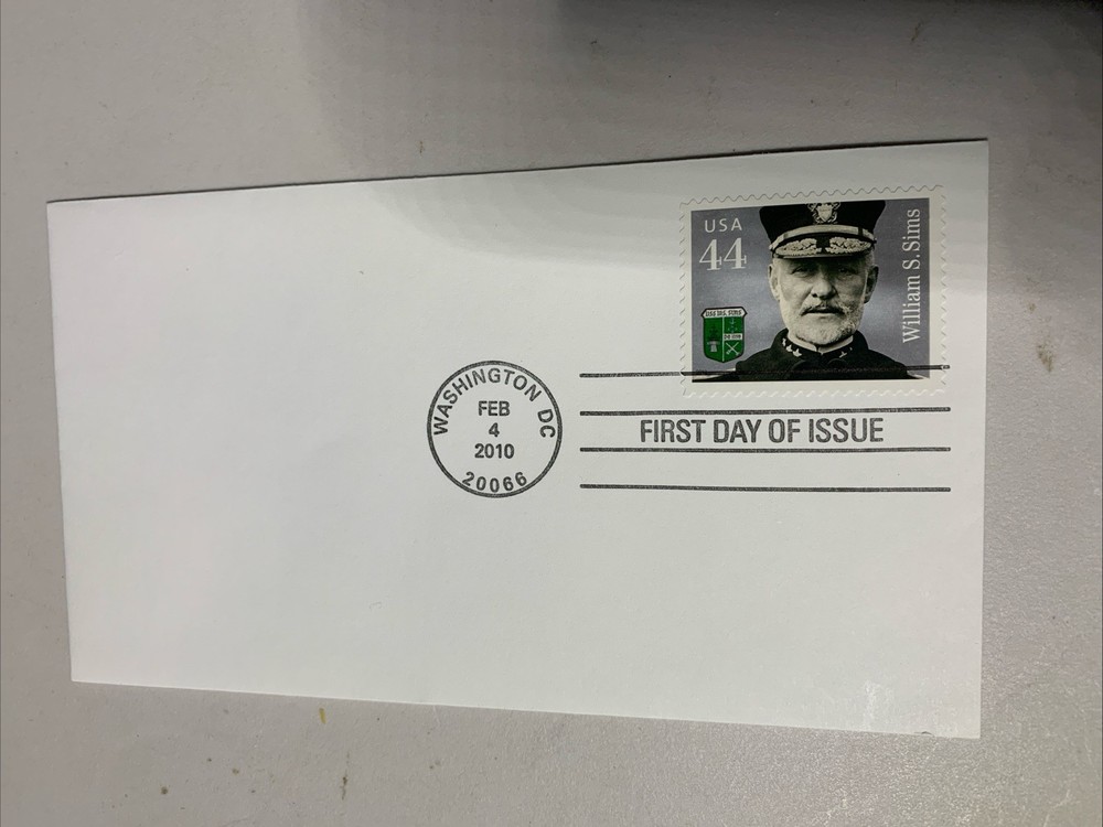First Day Cover- Emwilliam S Sims